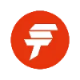 Red circle with a white letter 'F' inside, likely a logo.
