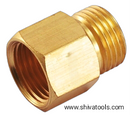 Brass Pipe Fittings 3/4" Male x 1" Female Adaptor (AMF341) - Pack of 2