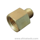 Brass Pipe Fittings 1/4" Male x 1/4" Female Adaptor (AMF1414) - Pack of 5