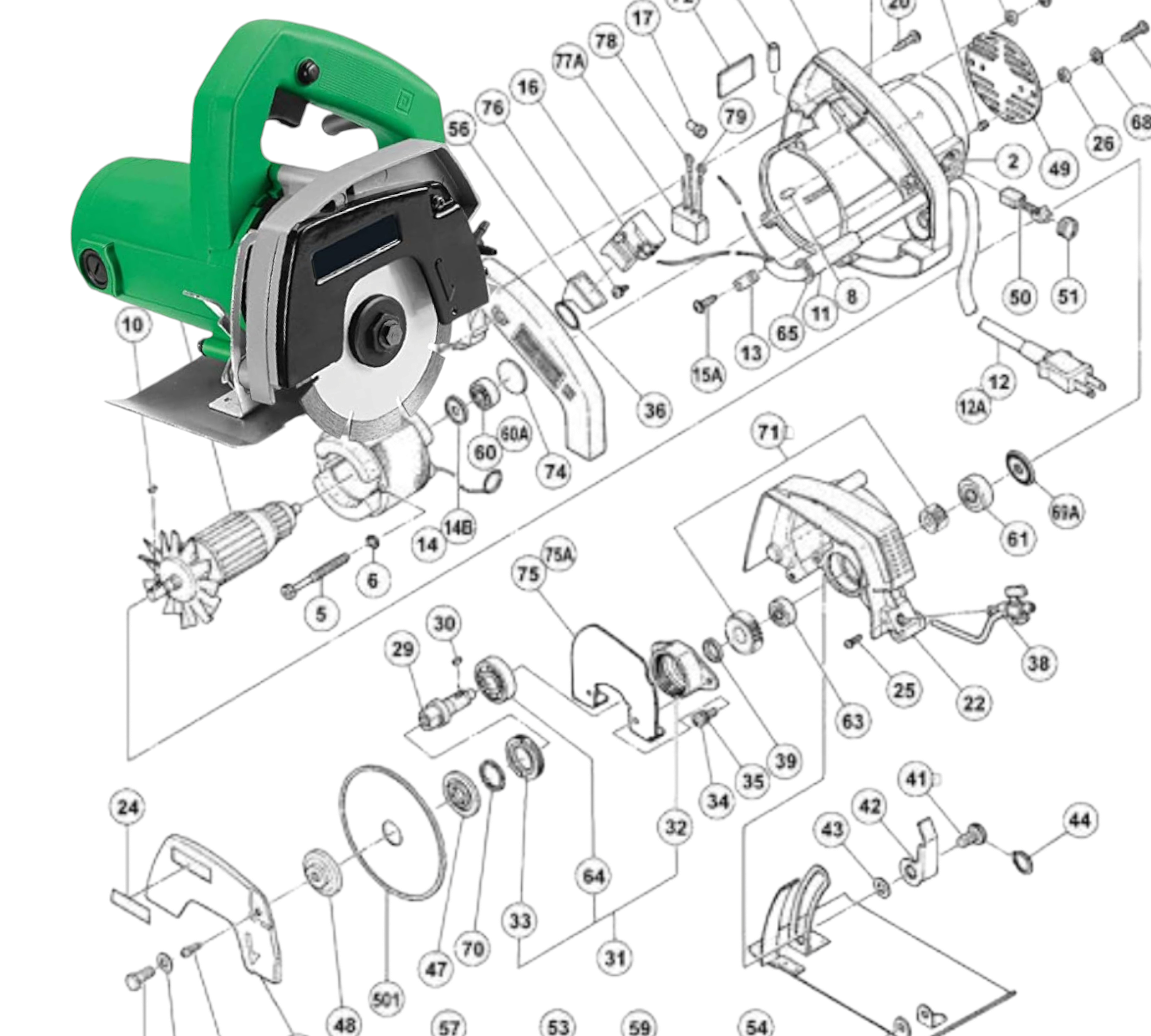 “CM4 SA Marble Cutter & Wood Cutter Machine Spare Parts – Durable Repl