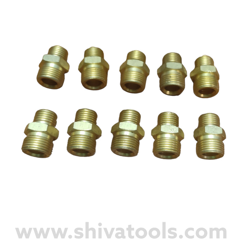Brass Pipe Fitting (BSP) Olive Connector 3/8x1/8 Male Onley 3/8 Male x 1/4Male (pack of 10)
