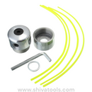 Aluminium-Bullet Tap & Go Heavy Duty Aluminum Grass Trimmer Head/Tap & Go with 4 Lines for Grass Cutter Attachment - 1 Pc