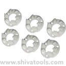Sujata Juicer Mixer Coupler Teeth with Screw, 6 Pcs Set, White