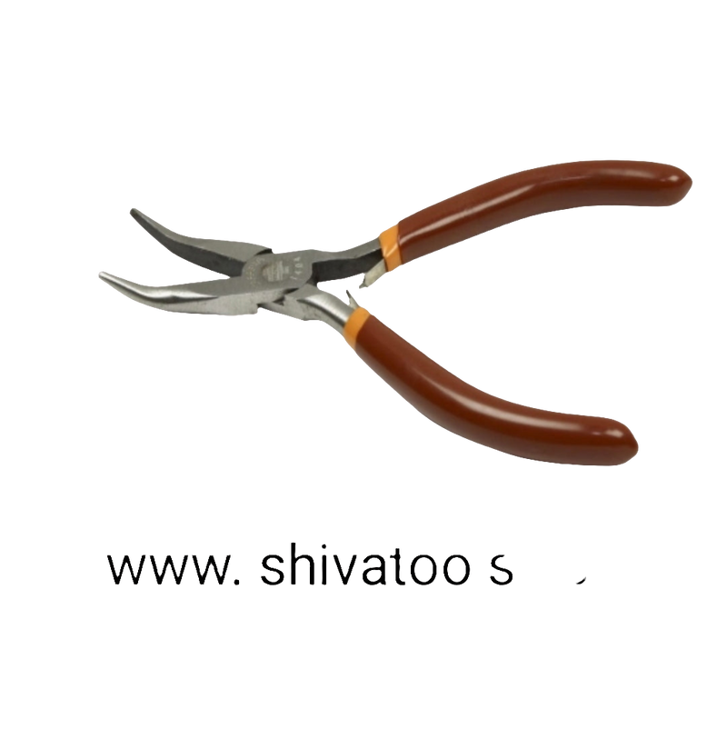 Taparia 1409 L 150mm long needle nose bent nose Mini Plier Hand Tools for Professionals (Pack of 1)