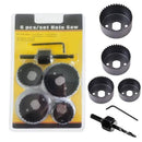 6PCS Hole Saw Set Multi Size Hole Cutter Kit for Wood, Plastic, PVC