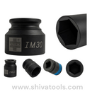 Taparia Hex Bit Impact Socket  1/2 Inch Square Drive (IM22–IM32)