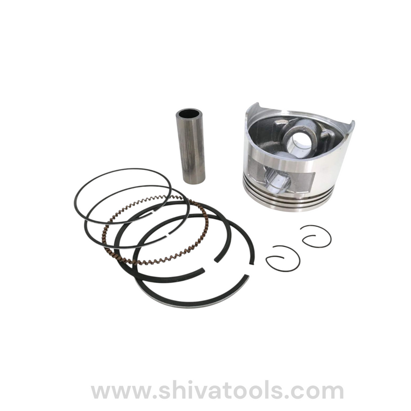 Piston Set with Rings for 168F/170F GX160 GX200 GX220 Engines – Piston Assembly Compatible with Water Pumps, 6.5 HP /7 HP Power Weeders, and Generators
