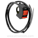 On / Off Switch with Cable for 170F / 177F 7HP & 9HP Power Weeder Engine – Engine Stop Switch Assembly Spare Part