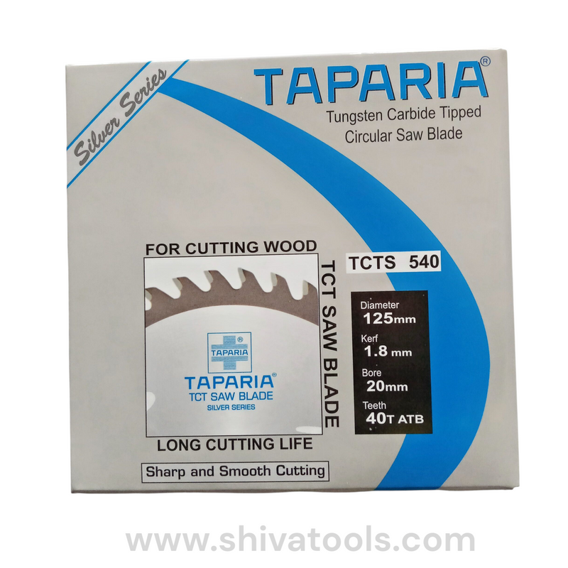 Taparia Wood Cutting Blade 40T, 5 inch (125mm) Tungsten Carbide Tipped Blade