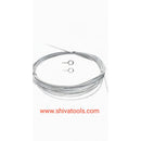 Curtain Spring/ screen spring Kit with Hooks  (Silver, 5 m)