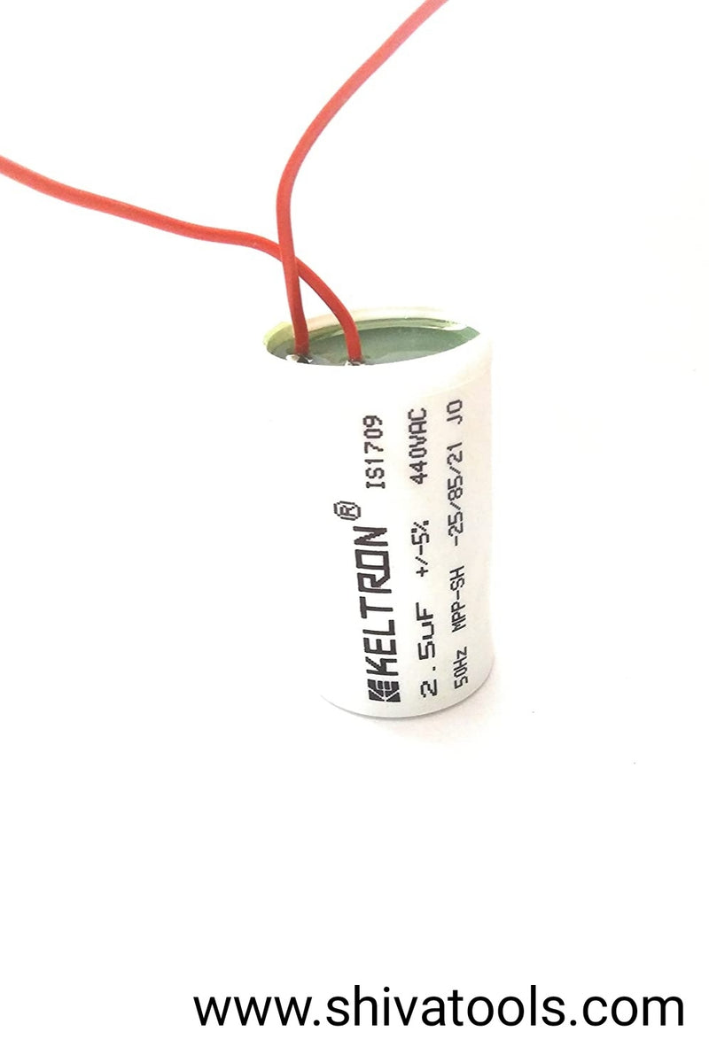 2.5 Mfd Keltron Ceiling Fan Capacitor For wholesale price  /Condenser(Pack of 50 Numbers)