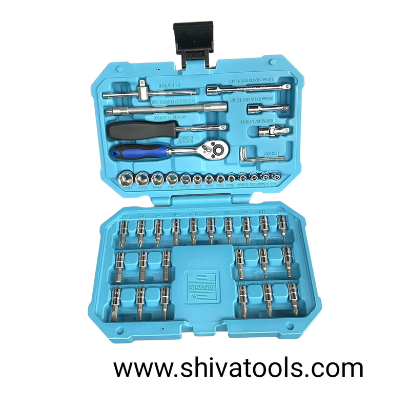 Taparia  Hand tools SA46 - 1/4 Inch Square Drive Socket Set
