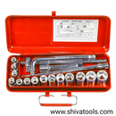 Taparia 1/2-Inch Square Drive Socket Set S23M/S23H