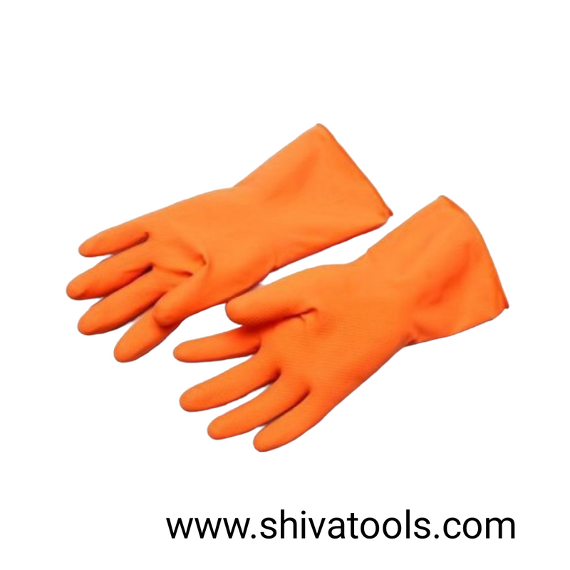Rubber  Gloves (2 Pair Set ) Reusable- For Multipurpose use
