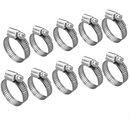 Hose Clamp 8mm- for gas hose - air hose clips no of 10