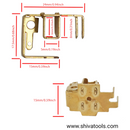 6-100 Carbon Holder With Spring For 4" Metal Cutting / Grinding machine in All Imported 6-100 Ag4 Model