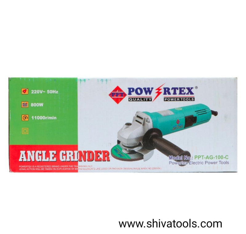 Powertex PPT-AG-100-C ( 800 W )Angle Grinder 4" For Cutting / Grinding Machine