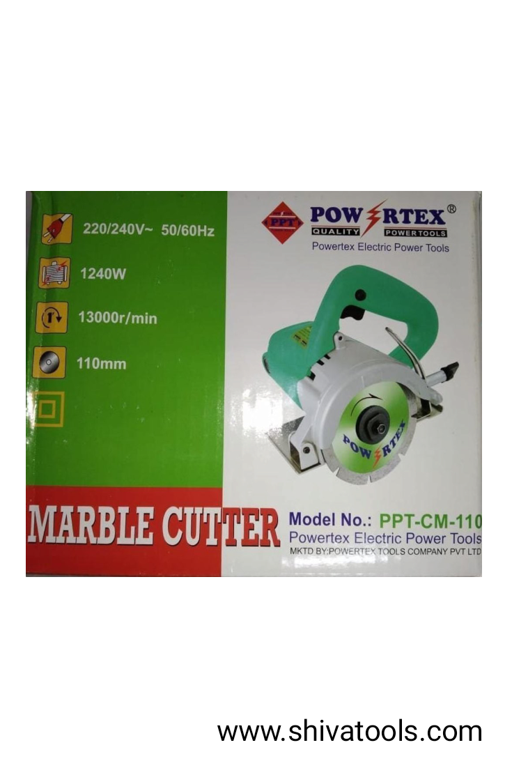 Powertex PPT-CM-110  ( 1240 W ) Marble Cutter 4" For Tile / Wood / Steel Rods Cutting Machine