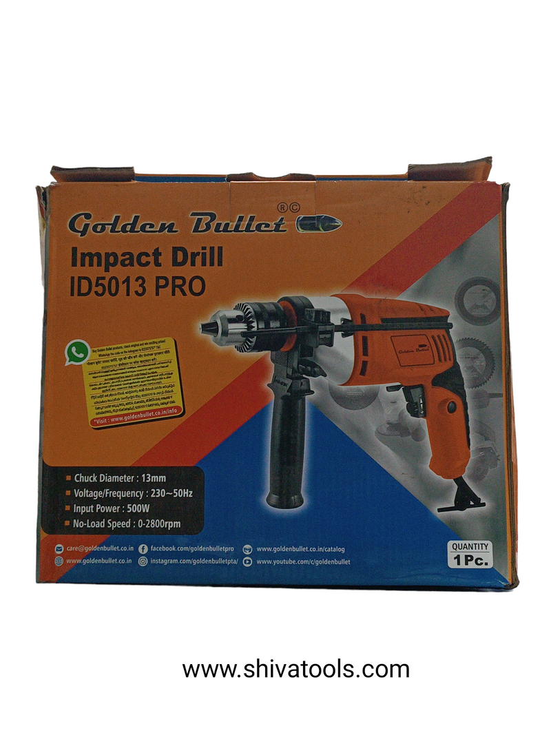 Golden Bullet ID5013 Pro ( 500 W ) 13mm Electrical Impact Drill Machine
