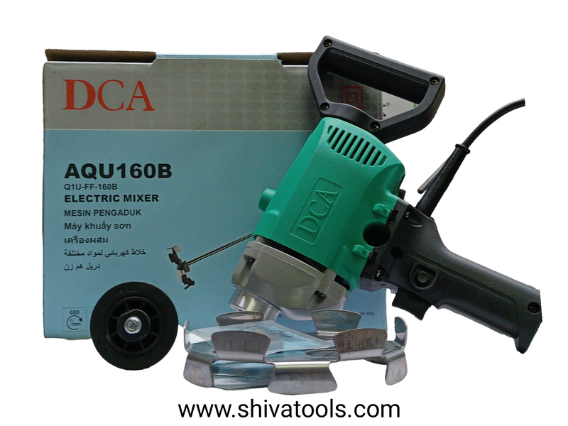 DCA AQU160B ( 800 W ) Paint and Cement Mixer with Flat Plate Rod