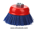 3" Nylon Cup Brush for Cleaning Dust / Paint / Stain In wood / Polishing Metal