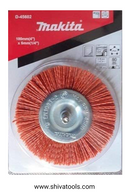 Nylon wire Brush Wood Working- Polishing Wheel makita  (Orange, 100 mm, 4 inch) clening brush