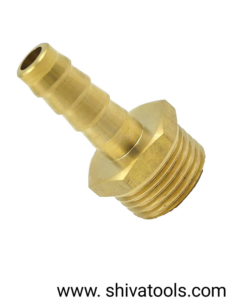 Brass Fitting (Bsp) Hose Nipple Male HNM1238 1/2"×3/8"