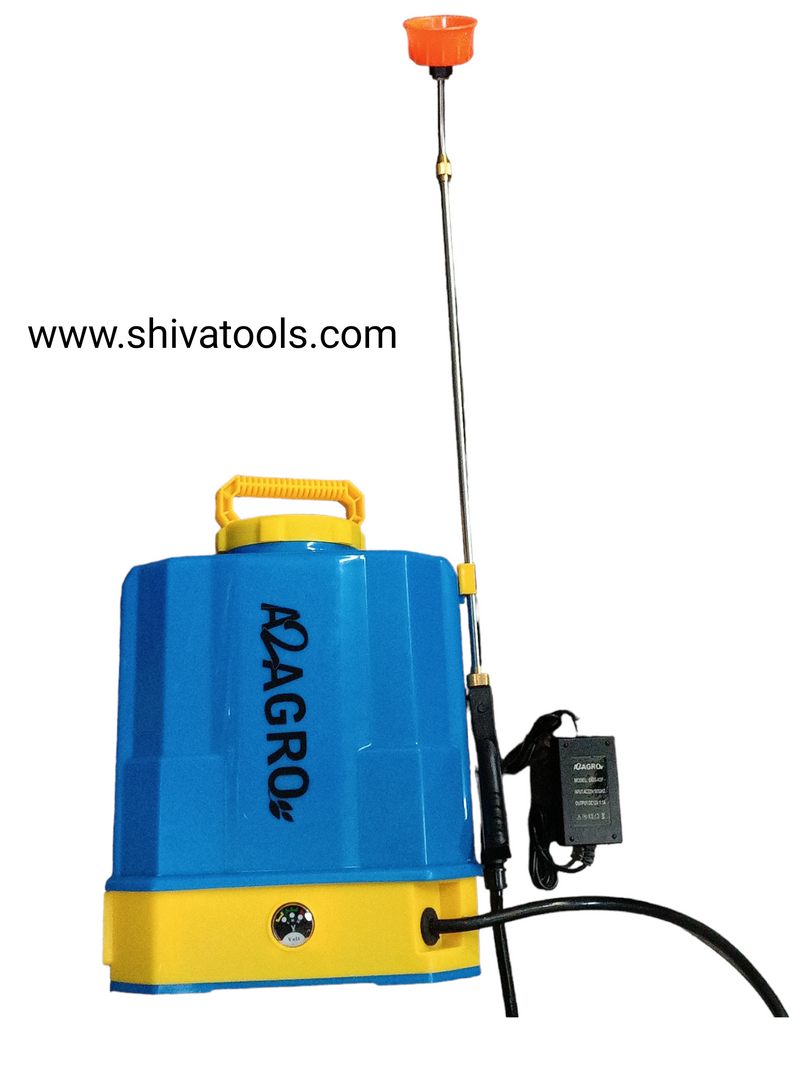 A2Agro Battery Powered Electric Knapsack Sprayer 12 litter For Agriculture 12 Volt 8 Ampere