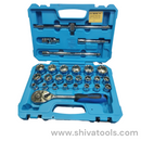 TAPARIA 1/2 Hex Socket Bits BMS 14HXL Socket Set  (Pack of 27) 12.7mm Squire Drive