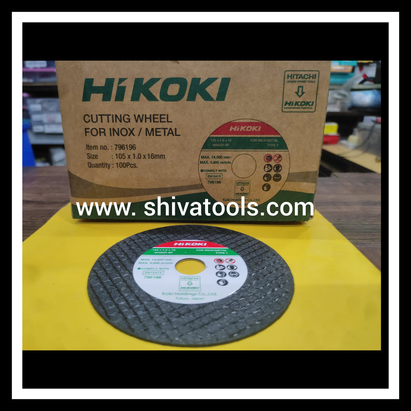 Cutting wheel 4 inch x 1mm (Pack of 25) by HiKOKI
