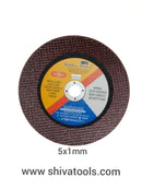 Bullet 5 inch 1mm  BrownCutting Wheel (pack of 25) புல்லட் பிரவுன் 5 இன்ச் கட்டிங் வீல்