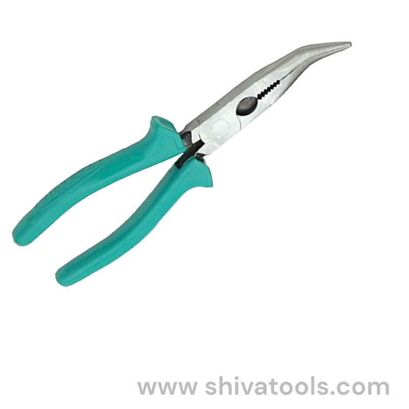 Taparia BN-06 Steel (165mm) Bent Nose Econ Plier  insulated with thick C.A sleeve(Green )