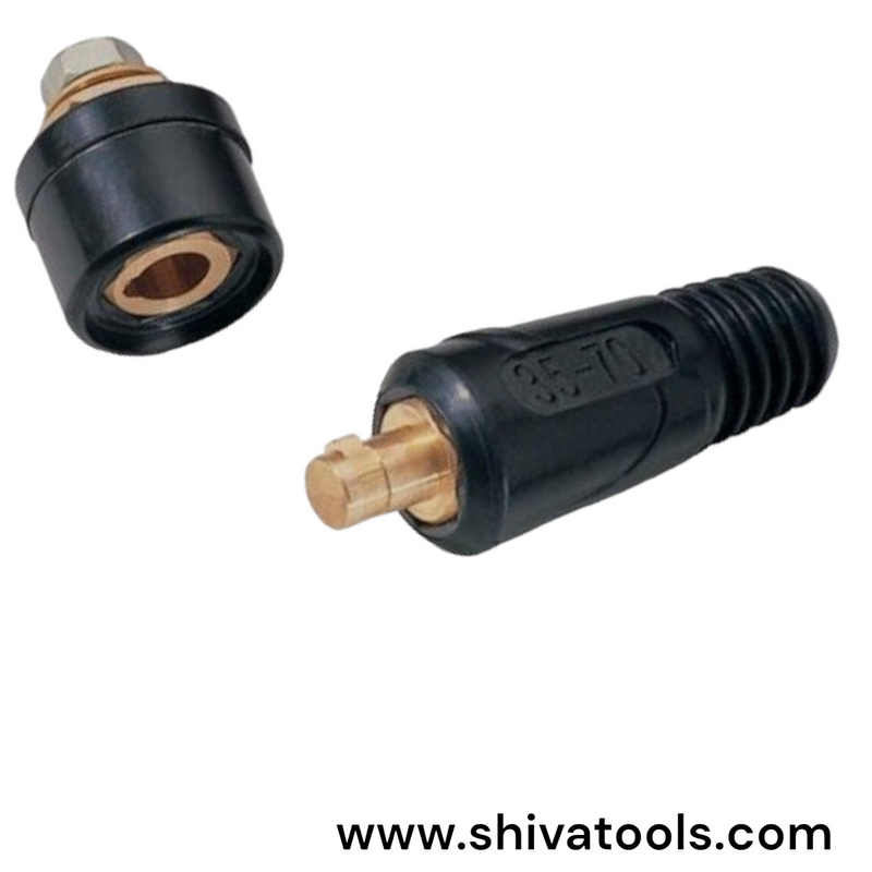 Welding machine Cable Connector Male Female (35-50 Size )Set of One Male & Female connector)